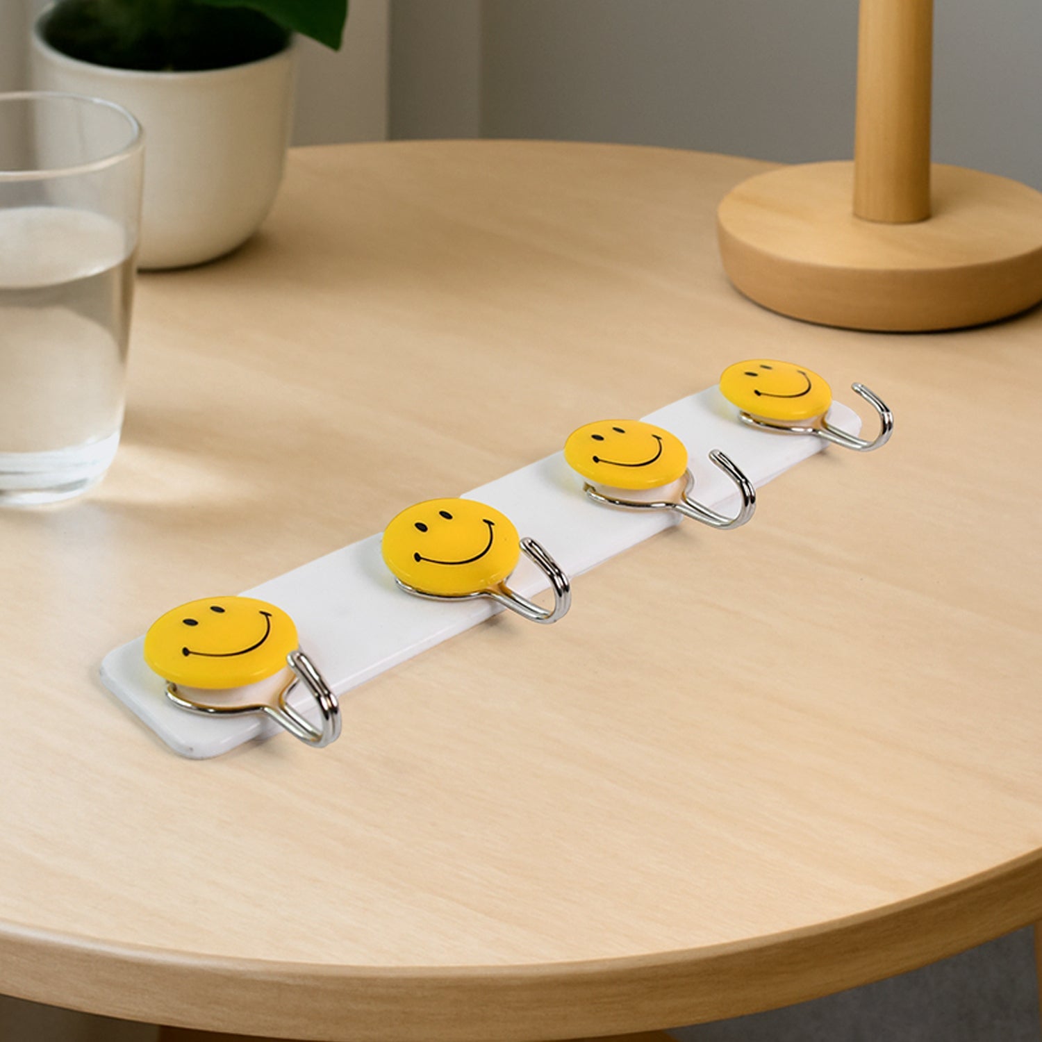 Multipurpose Self-Adhesive 4 hooks for wall Hook (1 Pc) Multipurpose Self-Adhesive 4 hooks for wall Hook (1 Pc)